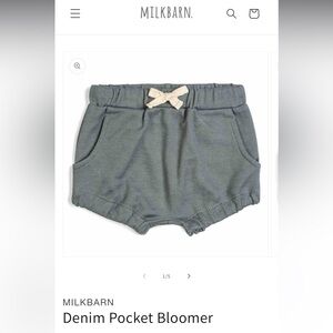 Milkbarn Baby Denim Pocket Bloomer